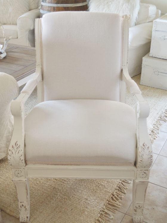 My DIY Drop Cloth Upholstered Chair