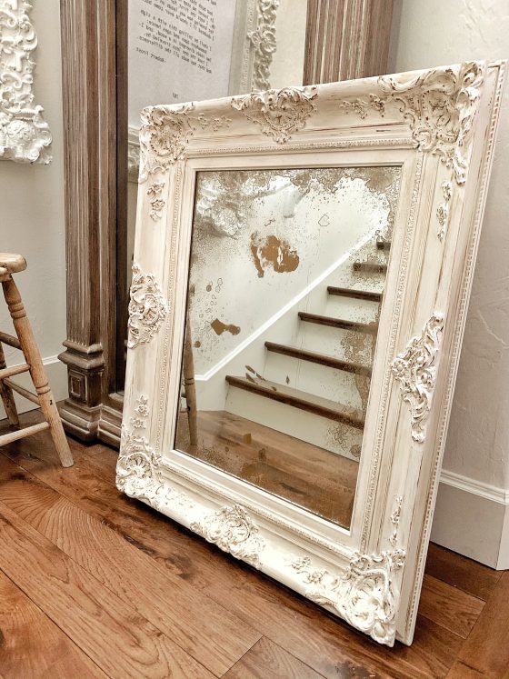Chalk Painting and Antiquing A Frame